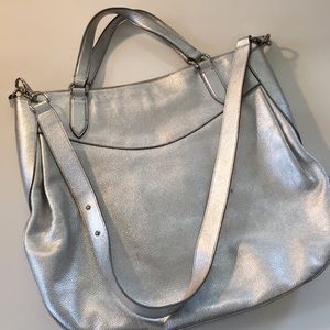 LAST CHANCE Ralph Lauren Purple Label Silver Tote